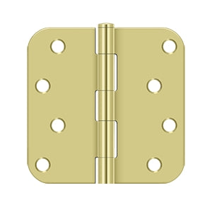 DELTANA 4" x 4" x 5/8" Radius Corner, Residential, Security, Steel Hinge  BULK PACK