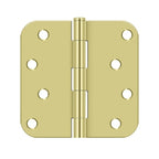 DELTANA 4" x 4" x 5/8" Radius Corner, Residential, Security, Steel Hinge  BULK PACK