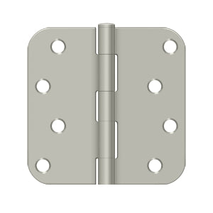 DELTANA 4" x 4" x 5/8" Radius Corner, Residential, Security, Steel Hinge  BULK PACK