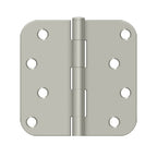 DELTANA 4" x 4" x 5/8" Radius Corner, Residential, Security, Steel Hinge  BULK PACK
