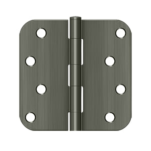 DELTANA 4" x 4" x 5/8" Radius Corner, Residential, Security, Steel Hinge  BULK PACK
