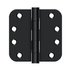 DELTANA 4" x 4" x 5/8 Radius Corner, Residential, Ball Bearing, Steel Hinge