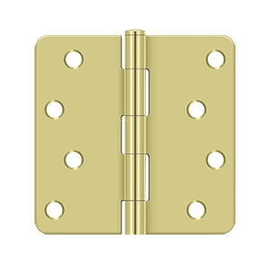 DELTANA 4" x 4" x 1/4" Radius Corner, Residential, Steel Hinge  BULK PACK