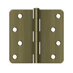 DELTANA 4" x 4" x 1/4" Radius Corner, Residential, Steel Hinge  BULK PACK