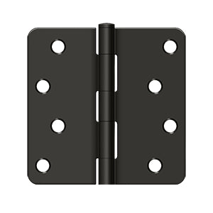 DELTANA 4" x 4" x 1/4" Radius Corner, Residential, Steel Hinge  BULK PACK