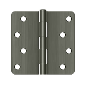 DELTANA 4" x 4" x 1/4" Radius Corner, Residential, Steel Hinge  BULK PACK