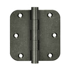 Deltana 3-1/2" x 3-1/2" x 5/8" Radius Corner Residential Distressed Hinge