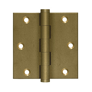 Deltana 3-1/2" x 3-1/2" Distressed Square Corner Hinge