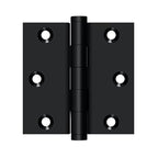 DELTANA 3" x 3" Square Corners  Solid Brass Hinge