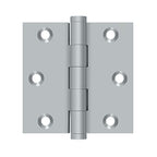 DELTANA 3" x 3" Square Corners  Solid Brass Hinge