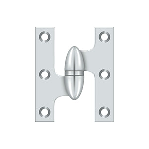 DELTANA 3" x 2-1/2"  Solid Brass, Olive Knuckel Hinge