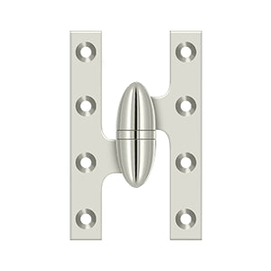 DELTANA 6" x 4"  Solid Brass, Olive Knuckel Hinge