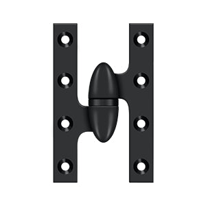 DELTANA 6" x 4"  Solid Brass, Olive Knuckel Hinge