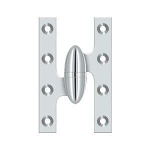 DELTANA 6" x 4"  Solid Brass, Olive Knuckel Hinge