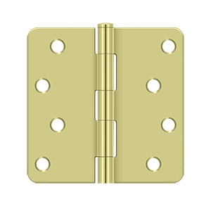 DELTANA 4" x 4" x 1/4" Radius Corner, Residential, Steel Hinge  BULK PACK
