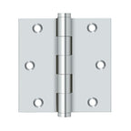 DELTANA 3-1/2" x 3-1/2" Square Corner Solid Brass Hinge