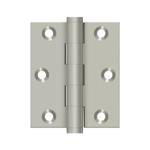 DELTANA 3" x 2-1/2" Square Corners Screen Door Solid Brass Hinge