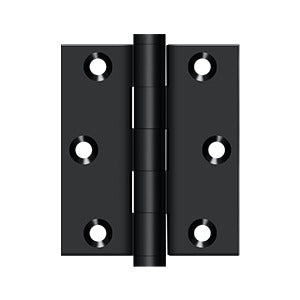 DELTANA 3" x 2-1/2" Square Corners Screen Door Solid Brass Hinge
