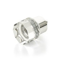 SCHAUB City Lights Round Multi-Sided Glass Knob