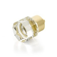 SCHAUB City Lights Round Multi-Sided Glass Knob