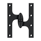 DELTANA 6" x 4-1/2"  Solid Brass, Olive Knuckel Hinge