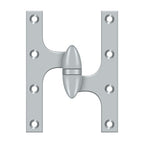 DELTANA 6" x 4-1/2"  Solid Brass, Olive Knuckel Hinge