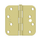 DELTANA 4" x 4" x 5/8" Radius Corner Residential Steel Security Stud Hinge
