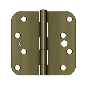 DELTANA 4" x 4" x 5/8" Radius Corner Residential Steel Security Stud Hinge