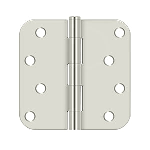 DELTANA 4" x 4" x 5/8" Radius Corner, Residential, Security, Steel Hinge  BULK PACK