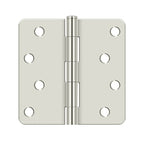 DELTANA 4" x 4" x 1/4" Radius Corner, Residential, Steel Hinge  BULK PACK