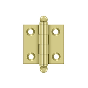DELTANA 1-1/2" x 1-1/2" Solid Brass, Cabinet Hinge