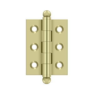 DELTANA 2" x 1-1/2" Solid Brass, Cabinet Hinge