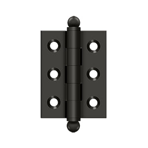 DELTANA 2" x 1-1/2" Solid Brass, Cabinet Hinge