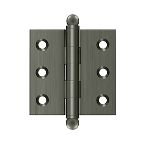 DELTANA 2" x 2" Solid Brass, Cabinet Hinge