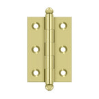 DELTANA 2-1/2" x 1-11/16" Solid Brass, Cabinet Hinge