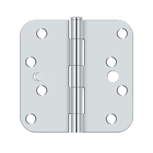DELTANA 4" x 4" x 5/8" Radius Corner Residential Steel Security Stud Hinge