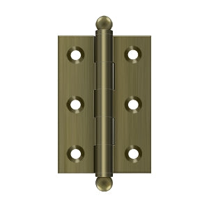 DELTANA 2-1/2" x 1-11/16" Solid Brass, Cabinet Hinge