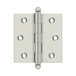DELTANA 2-1/2" x 2-1/2" Solid Brass, Cabinet Hinge