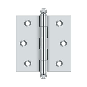 DELTANA 2-1/2" x 2-1/2" Solid Brass, Cabinet Hinge