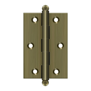DELTANA 3" x 2" Solid Brass, Cabinet Hinge