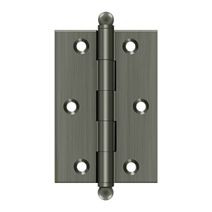 DELTANA 3" x 2" Solid Brass, Cabinet Hinge