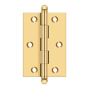 DELTANA 3" x 2" Solid Brass, Cabinet Hinge