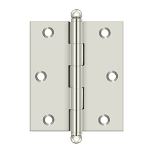 DELTANA 3" x 2-1/2" Solid Brass, Cabinet Hinge