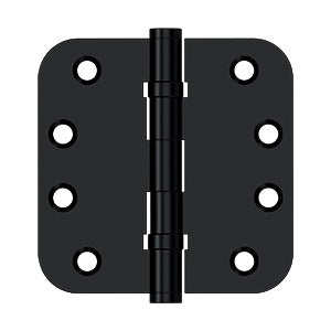 DELTANA 4" x 4" x 5/8" Radius Corner Solid Brass Ball Bearing Hinge