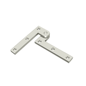 DELTANA 3-7/8" x 5/8" x 1-5/8" Solid Brass Pivot Hinge