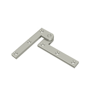 DELTANA 3-7/8" x 5/8" x 1-5/8" Solid Brass Pivot Hinge