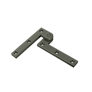 DELTANA 3-7/8" x 5/8" x 1-5/8" Solid Brass Pivot Hinge