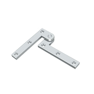 DELTANA 3-7/8" x 5/8" x 1-5/8" Solid Brass Pivot Hinge