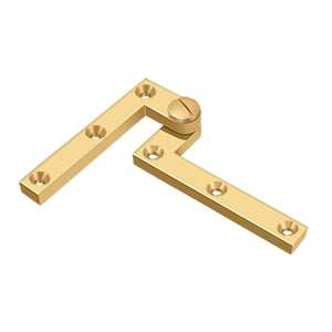 DELTANA 4-3/8" x 5/8" x 1-7/8" Solid Brass Pivot Hinge