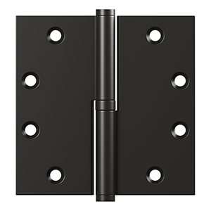 Deltana 4-1/2" x 4-1/2" Solid Brass, Ball Bearing, Lift-off Hinge